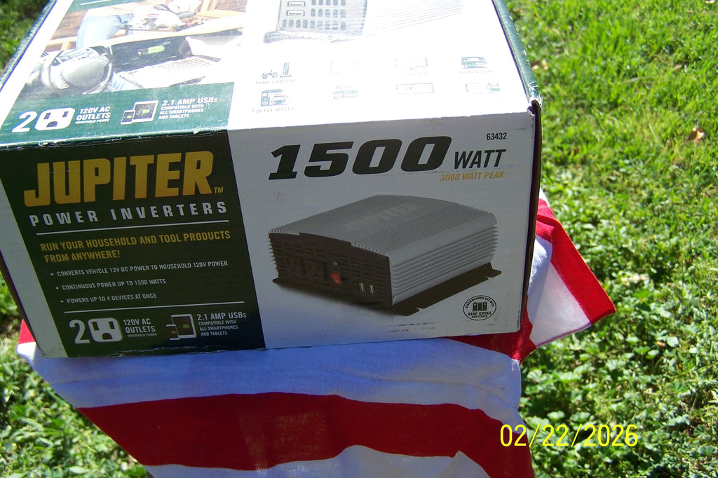 Jupiter 1500 Watt Inverter. Continuous Output: