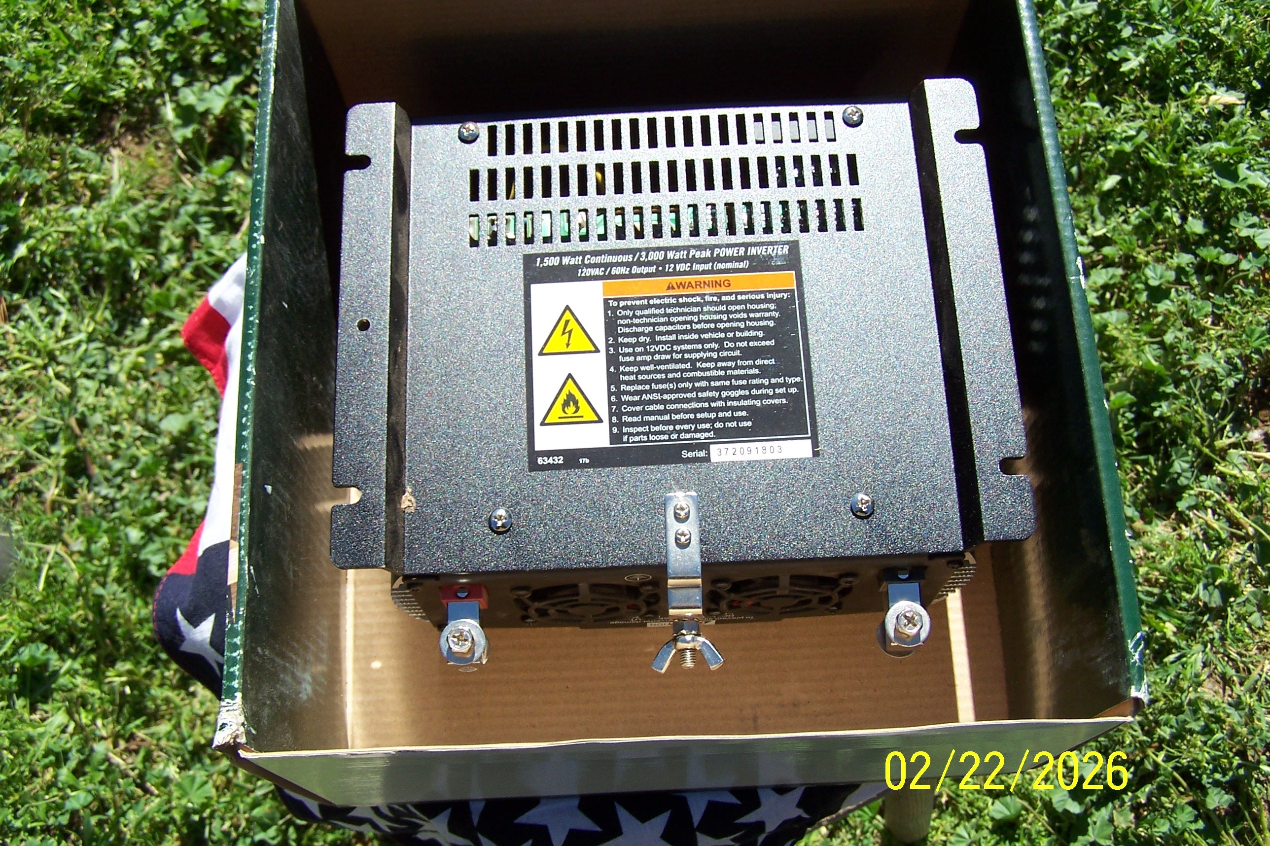 Jupiter 1500 Watt Inverter. Continuous Output: