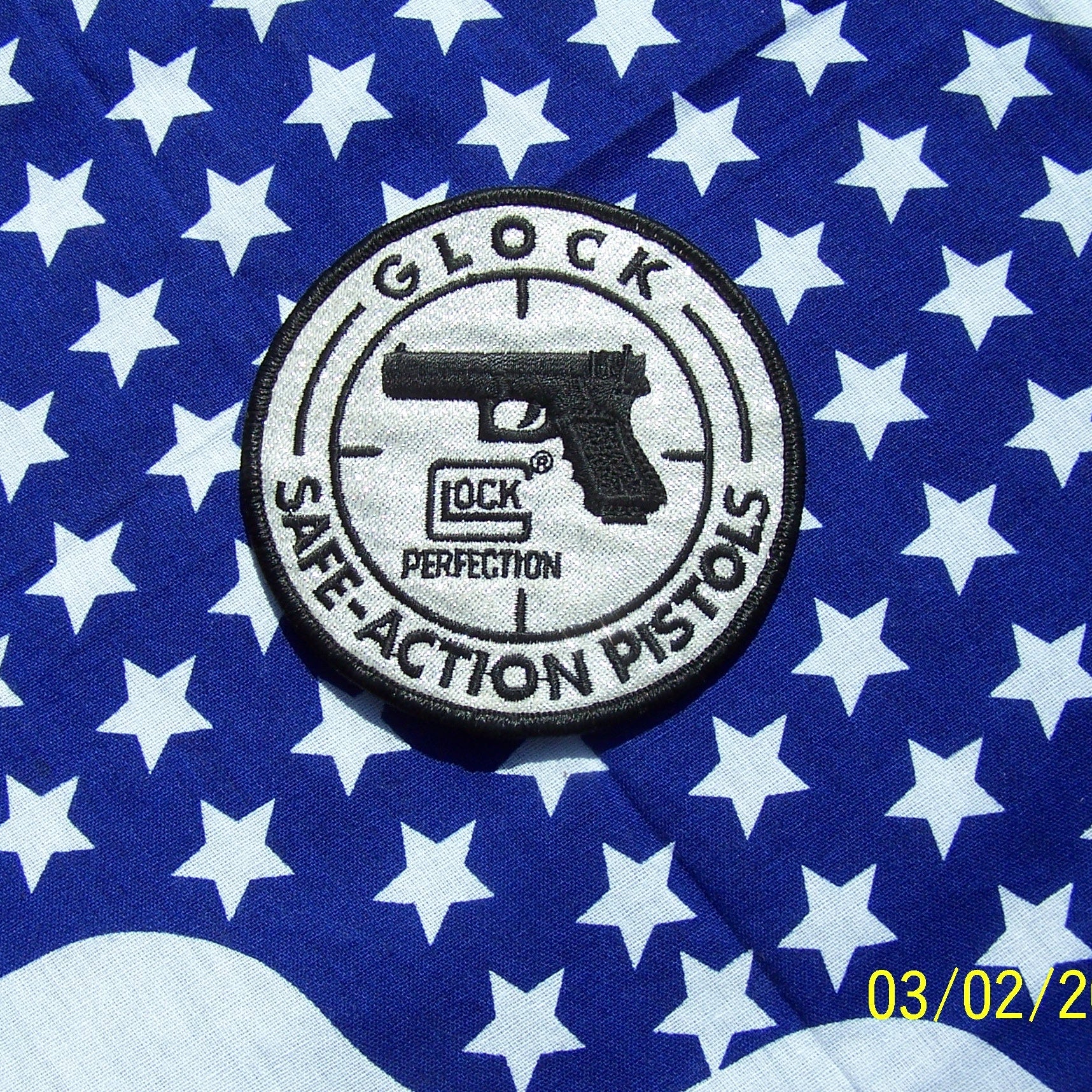 Glock Round Safe Action Silver Patch