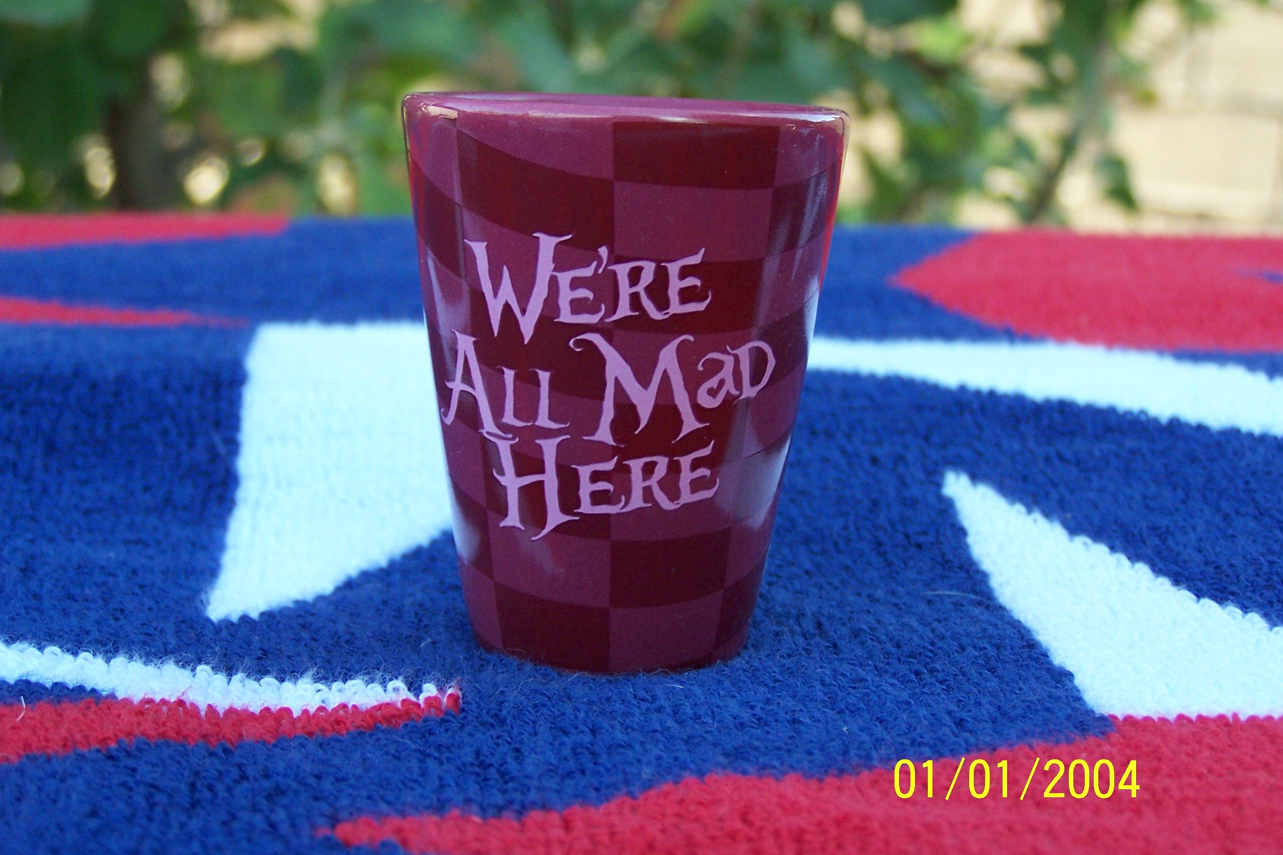 We’re All Mad Here, Curiouser Shot Glass