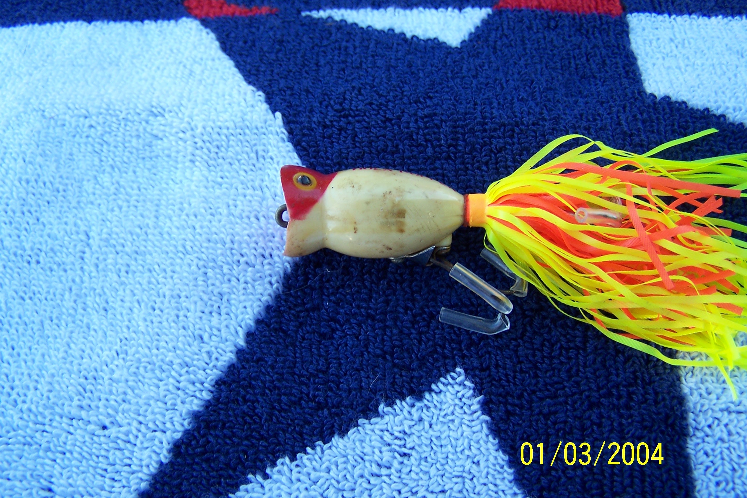 Vintage Arbogast Hula Popper fiskewobler