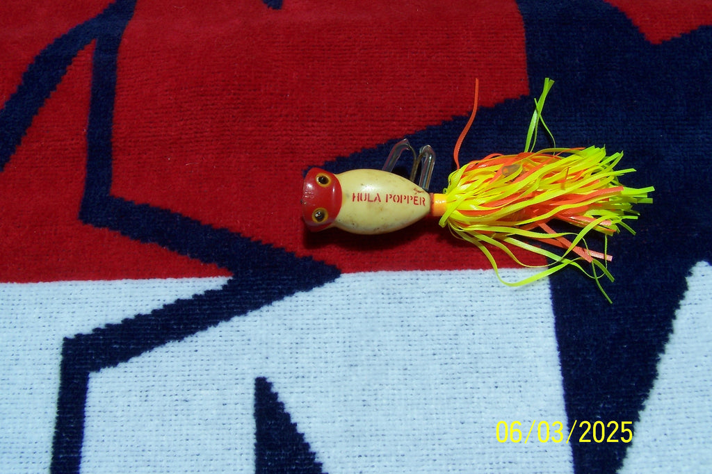 Vintage Arbogast Hula Popper fiskewobler