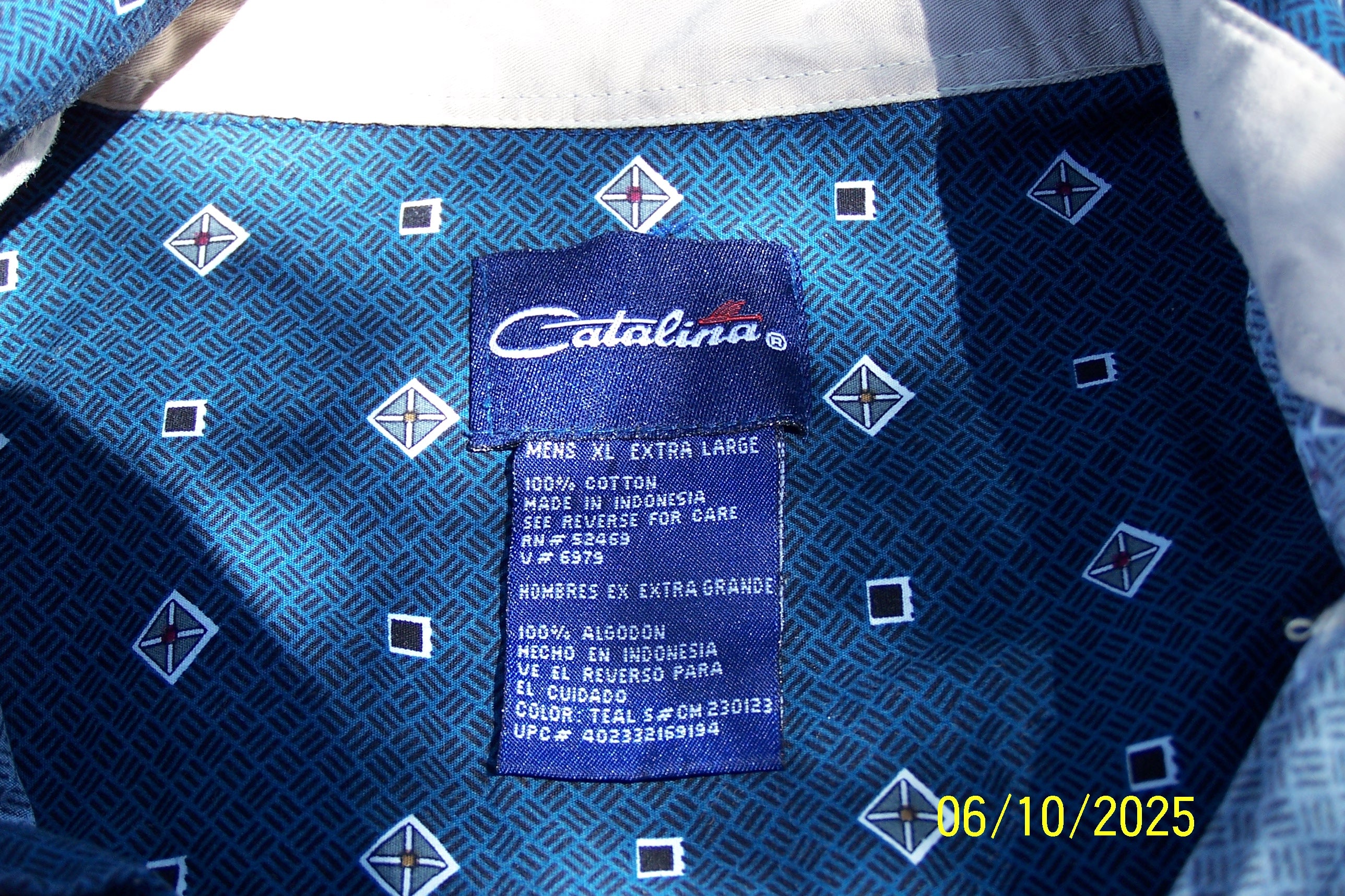 Vintage Catalina Shirt Adult Size XL