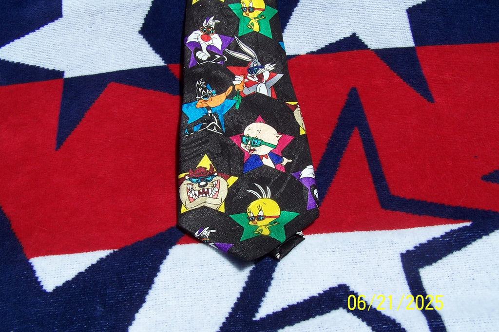 Vintage Looney Tune Mania Necktie 1993 (Super Star)