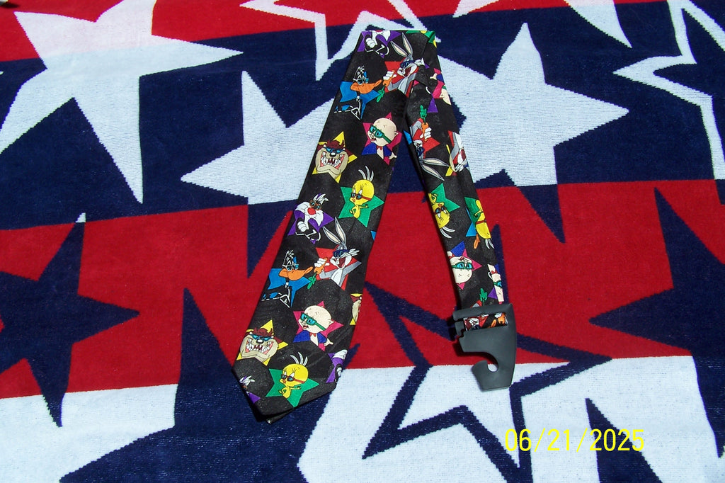 Vintage Looney Tune Mania Necktie 1993 (Super Star)
