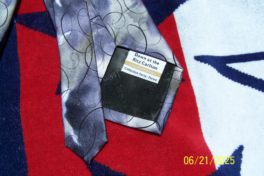 J.Garcia Necktie, Dawn At The Ritz Carlton Collection Forty Three Limited Edition Vintage