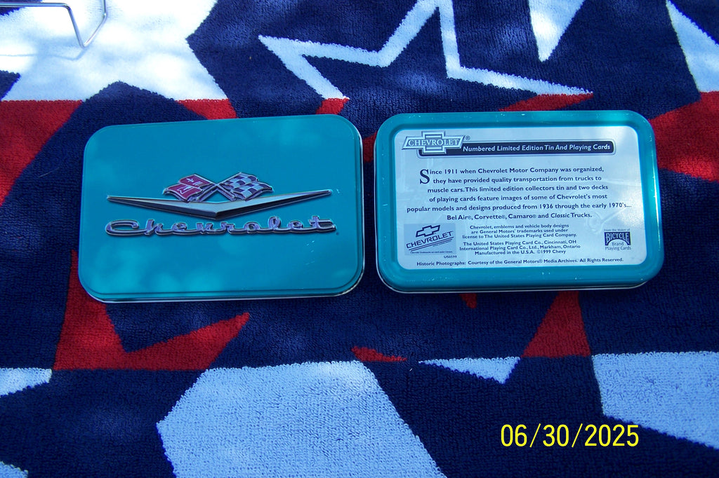 1999 Chevrolet Tin Holder Ltd Edition Vintage