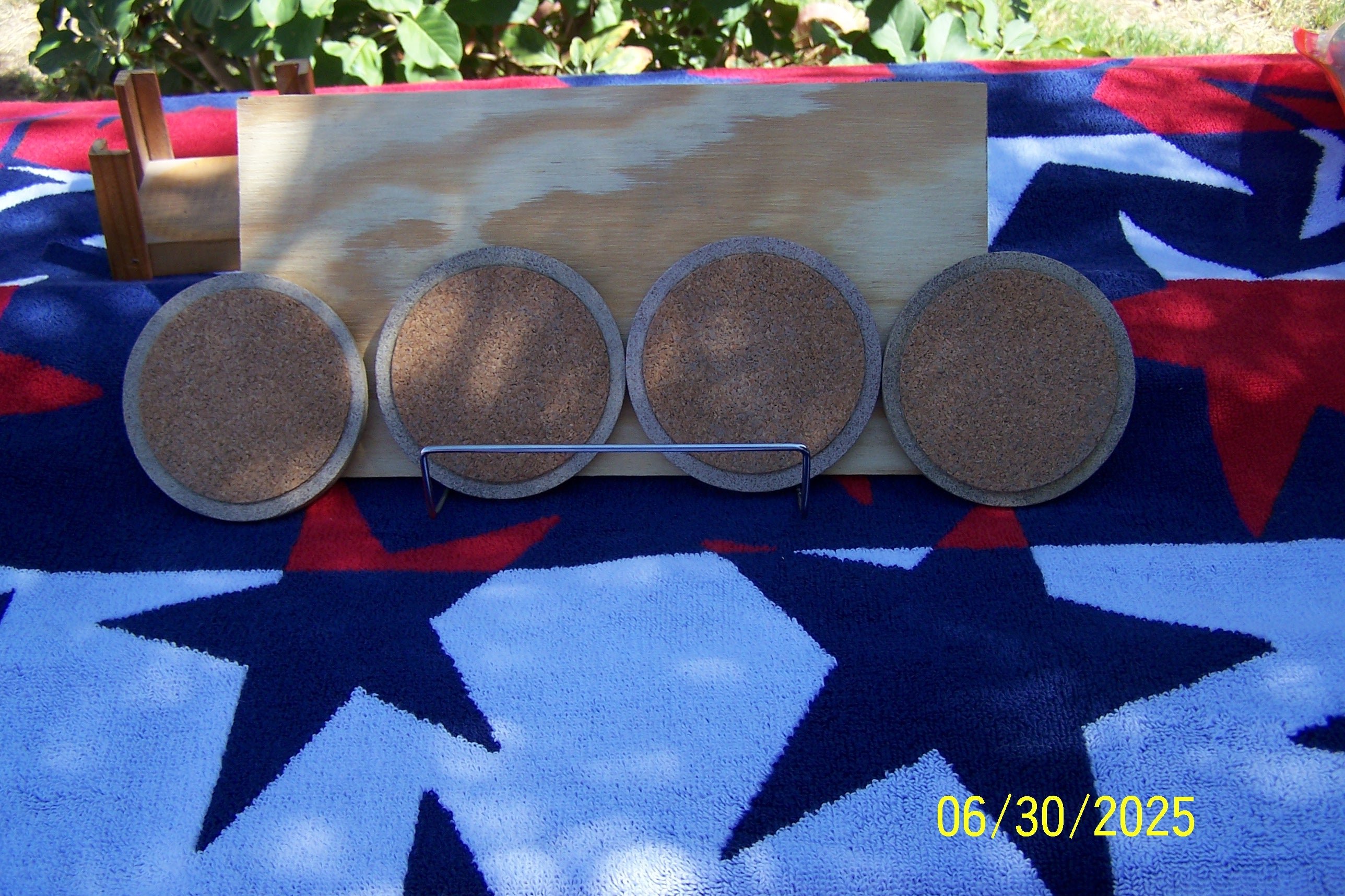 Eagle Coasters Absorbent Sandstone Patriotic: Set of 4 Vintage
