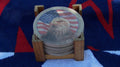 Eagle Coasters Absorbent Sandstone Patriotic: Set of 4 Vintage